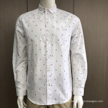 Men's CVC print long sleeve shirt